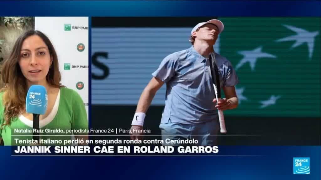 Informe desde París: Jannik Sinner, número uno del mundo, perdió en segunda vuelta de Roland Garros