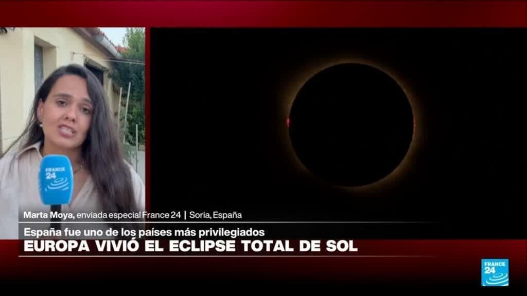 Informe desde Soria: España vive su primer eclipse total de Sol en 27 años