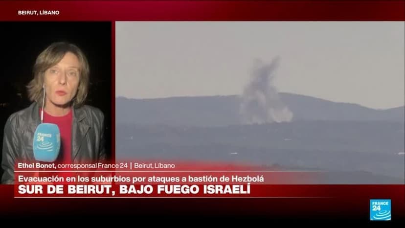 Israel inicia bombardeos en los suburbios del sur de Beirut