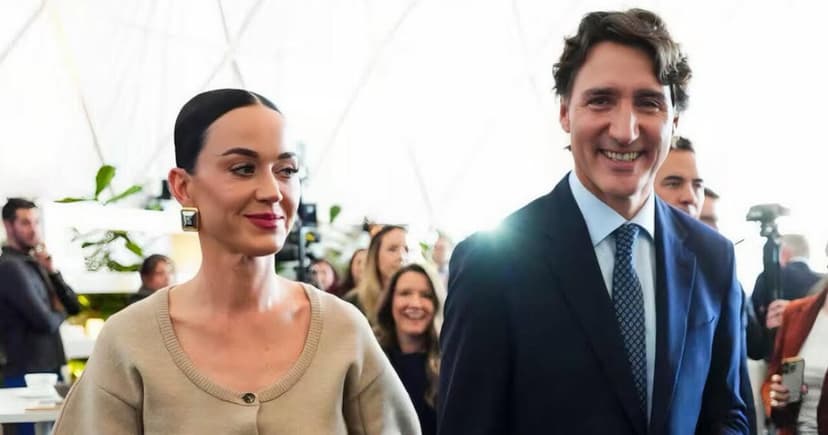 Katy Perry brilla como "primera dama" de Justin Trudeau en el Foro Económico de Davos