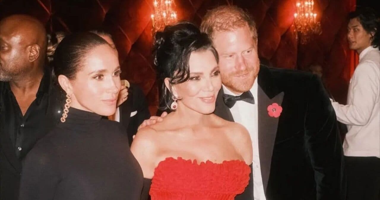 Kim Kardashian rompe el silencio y explica por qué borraron las fotos de Harry y Meghan tras la fiesta de Kris Jenner