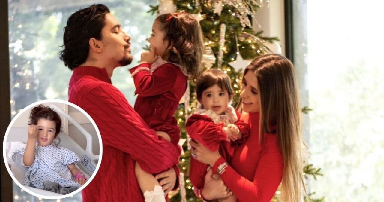 La hija de Alex Fernández, Mía, se recupera en el hospital tras infección por Salmonella