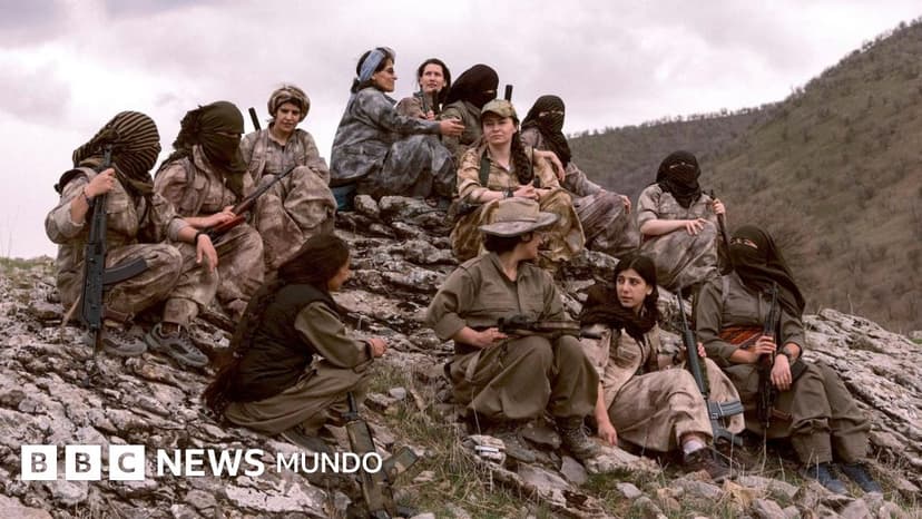 Las combatientes del batallón kurdo secreto exclusivamente femenino que están listas para luchar contra el régimen iraní