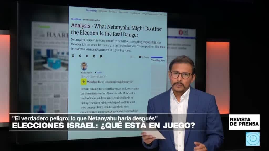 El primer ministro israelí, Benjamin Netanyahu, en el centro de la controversia electoral y los escenarios de conflicto.