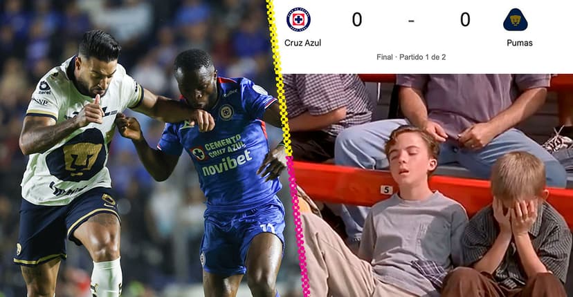 Los memes despiertan a Cruz Azul y Pumas tras la final de ida de la Liga MX
