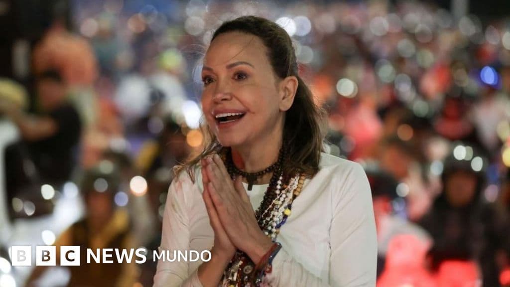 María Corina Machado durante su retorno al escenario político nacional.