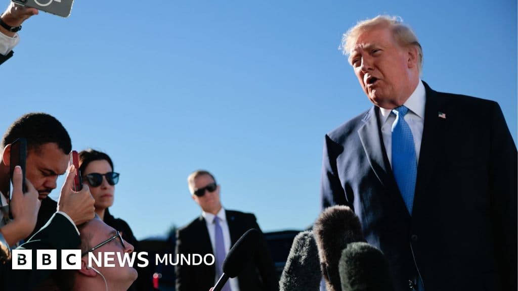 El expresidente de Estados Unidos, Donald Trump, durante un evento político.
