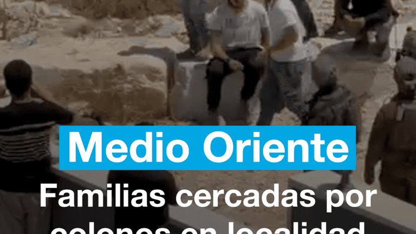 Medio Oriente: familias cercadas por colonos en localidad de Cisjordania ocupada