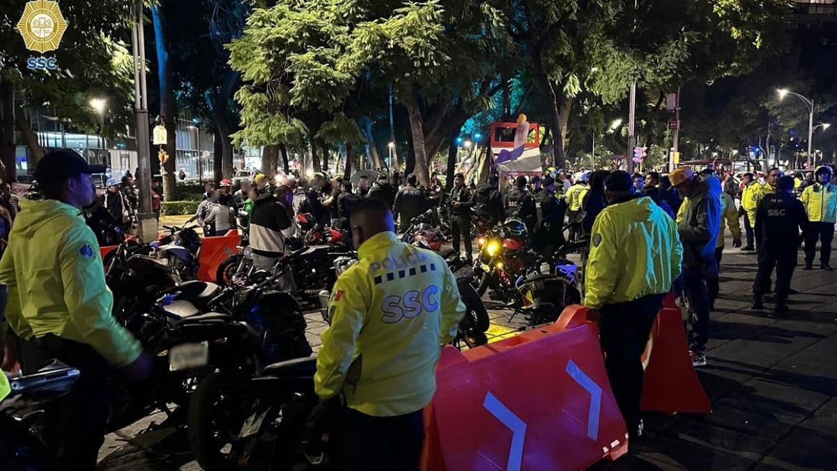Despliegue preventivo de la SSC para garantizar la seguridad vial durante los festejos.