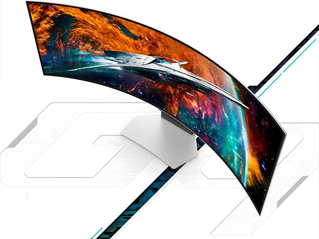 Monitor gigante de Samsung con panel OLED y 240 Hz. Tiene un cupón que la deja a un preciazo