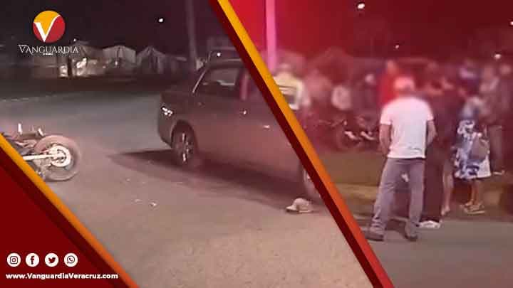 ¡Motociclista grave tras rebotar en el parabrisas de un carro, en Martínez de la Torre!