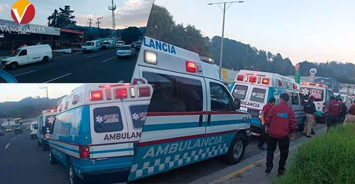 Movilizan a paramédicos por un encontronazo falso en el bulevar Xalapa-Banderilla