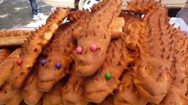 Pan de cocodrilo, la curiosa pieza que puedes encontrar rumbo a Chalma