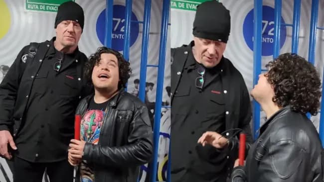 ¿Parecidos? Undertaker se encontró con Alexis 'Ojitos de Huevo' en el backstage de AAA
