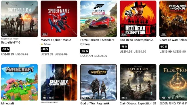 PlayStation lanza promociones navideñas: juegos con hasta 72 % de descuento