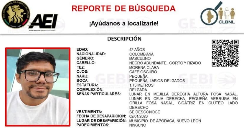 Policía de Apodaca niega agresiones contra maestro colombiano que estuvo desparecido