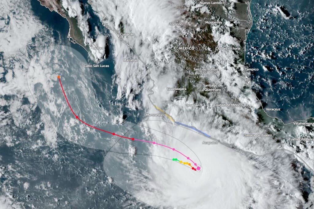 Polo ya es el segundo huracán más fuerte del Pacífico oriental: solo lo supera Patricia, que logró tocar tierra en 2015