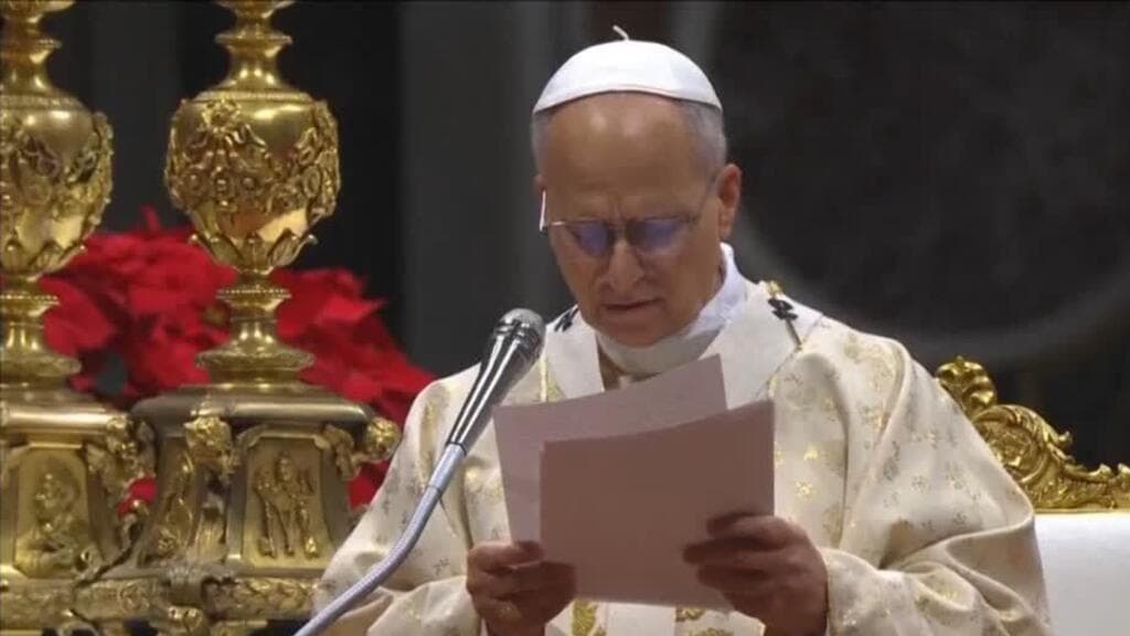 Primera Misa de Navidad del Papa León XIV: el sumo pontífice da mensaje sobre Gaza