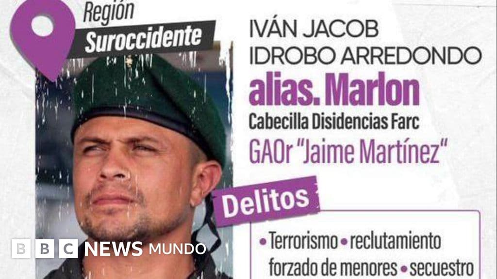Quién es "Marlon", el guerrillero al que Petro atribuye el ataque que dejó 20 muertos en Colombia y por el que se ofrecen US$1,4 millones de recompensa