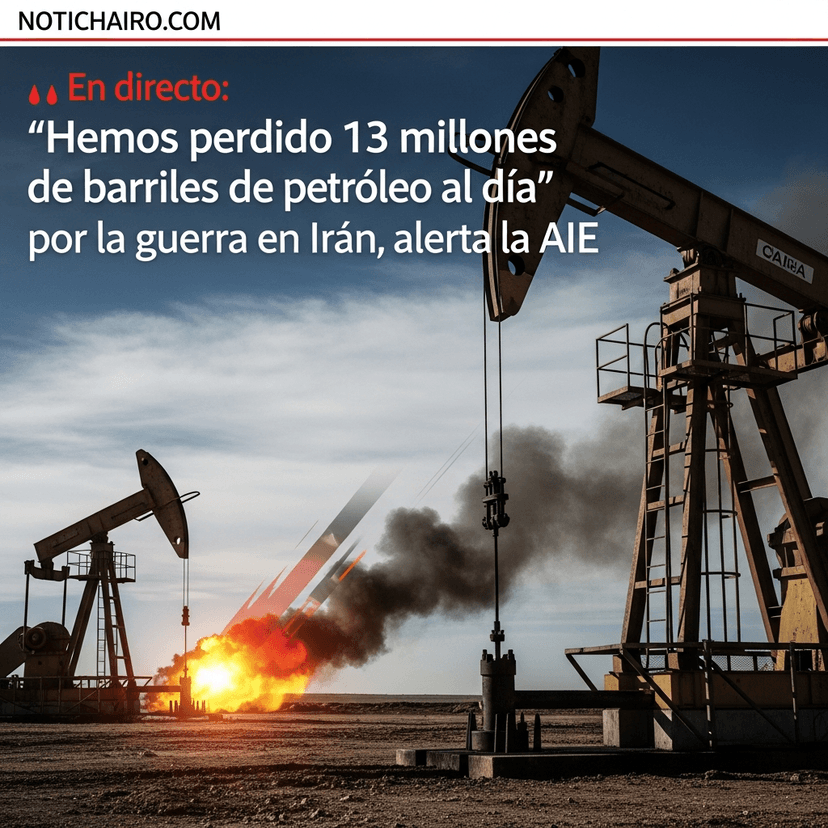 🔴 En directo: "Hemos perdido 13 millones de barriles de petróleo al día" por la guerra en Irán, alerta la AIE