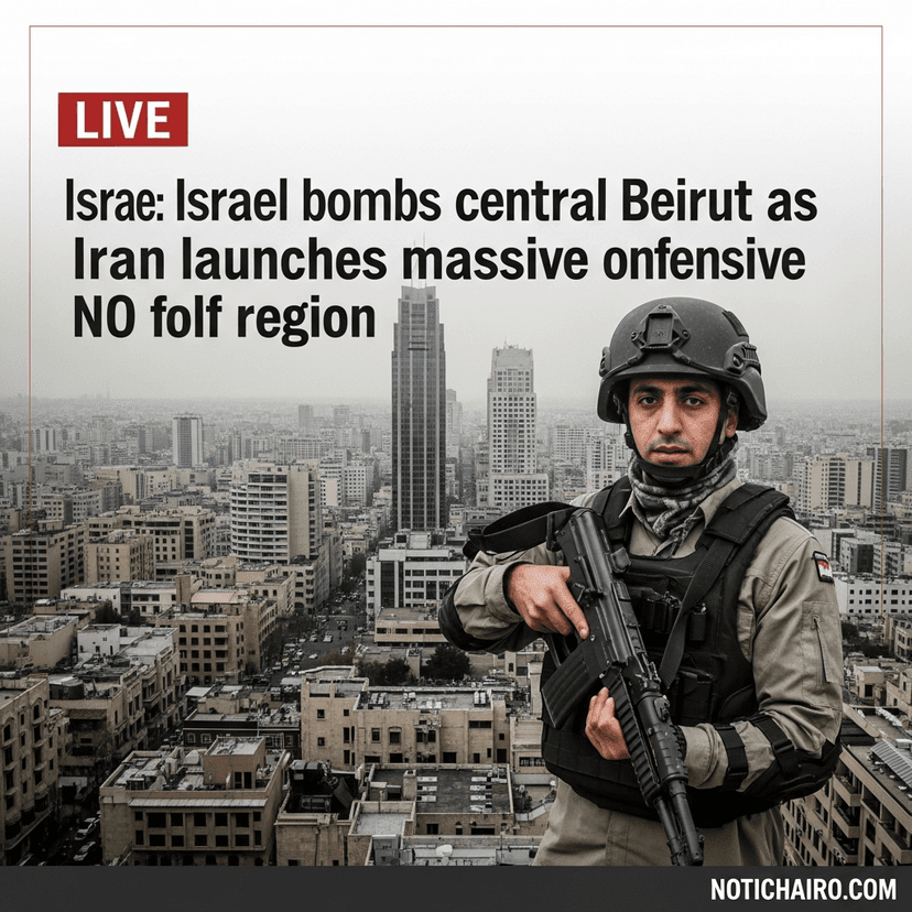 🔴 En directo: Israel bombardea el centro de Beirut mientras Irán lanza una ofensiva masiva en la región