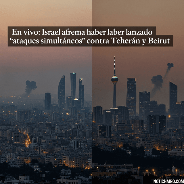 🔴 En vivo: Israel afirma haber lanzado "ataques simultáneos" contra Teherán y Beirut