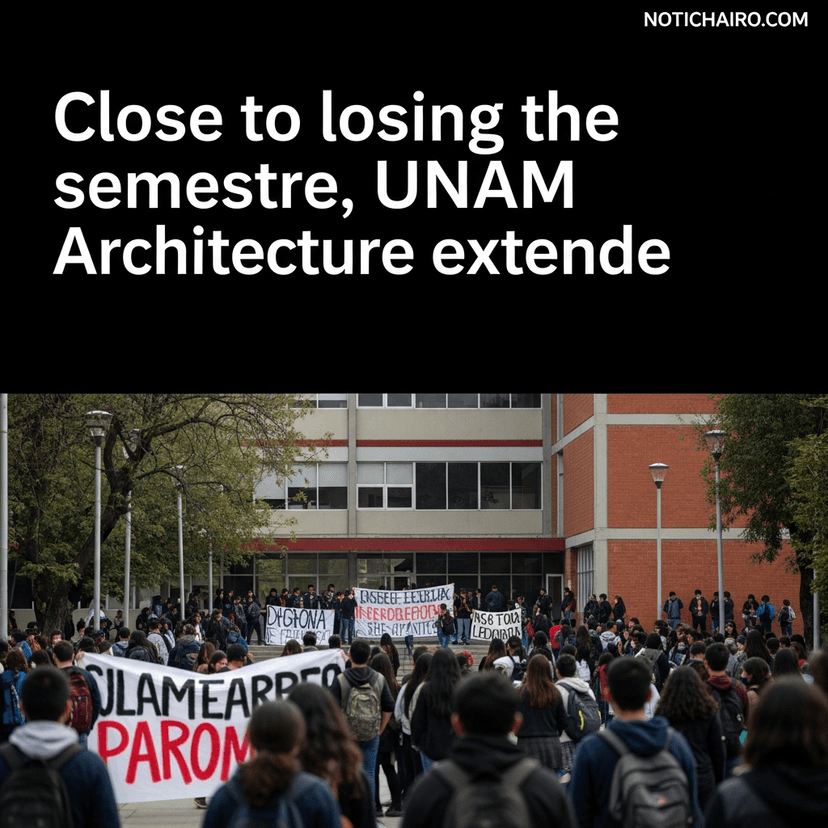A punto de perder el semestre, Arquitectura de la UNAM alarga paro