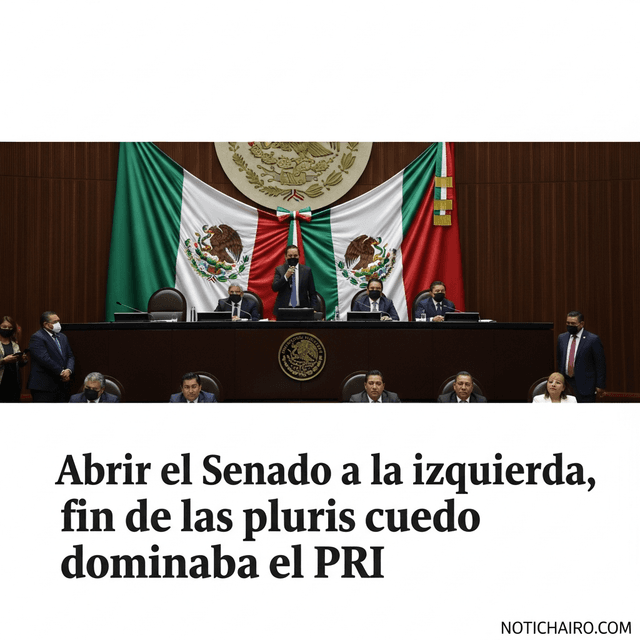 Abrir el Senado a la izquierda, fin de las pluris cuando dominaba el PRI