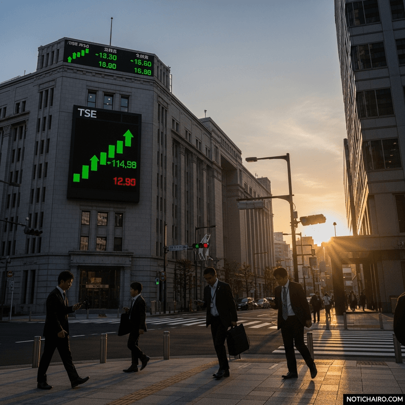 Acciones en Japón tocan máximos tras elecciones