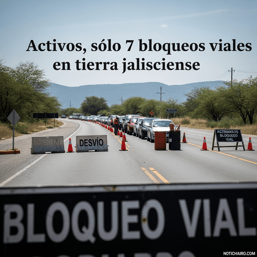 Activos, sólo 7 bloqueos viales en tierra jalisciense