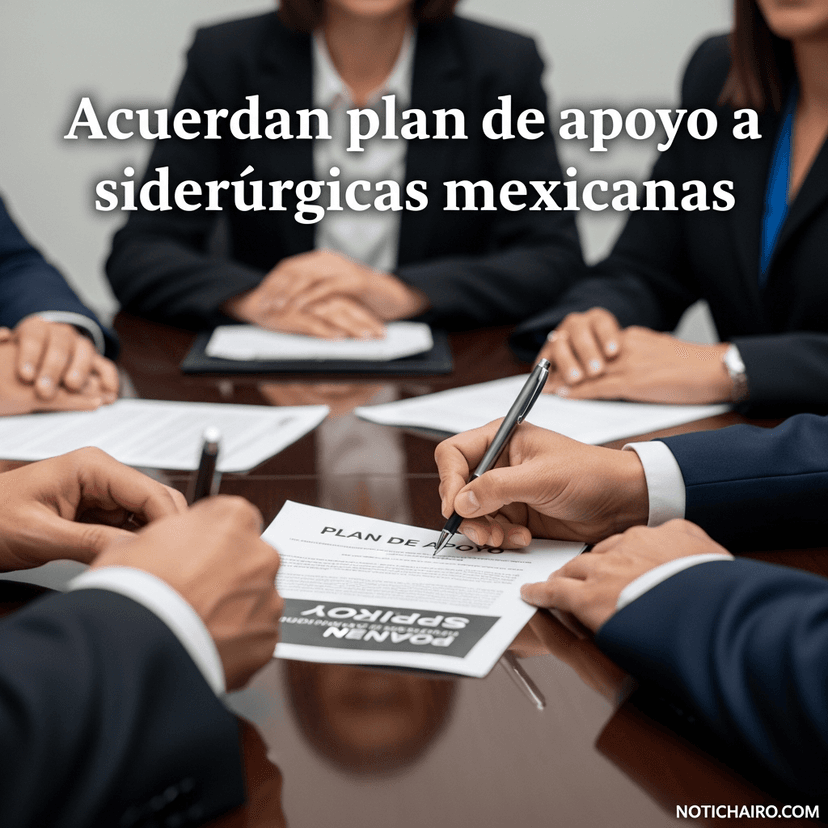 Acuerdan plan de apoyo a siderúrgicas mexicanas