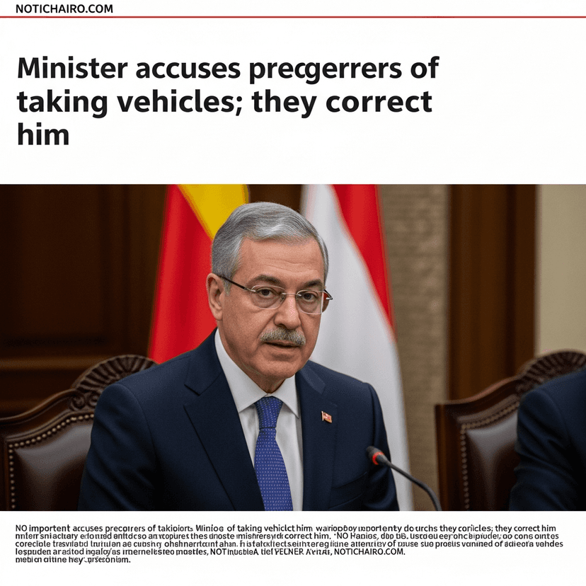 Acusa ministro a sus antecesores de llevarse vehículos; lo corrigen