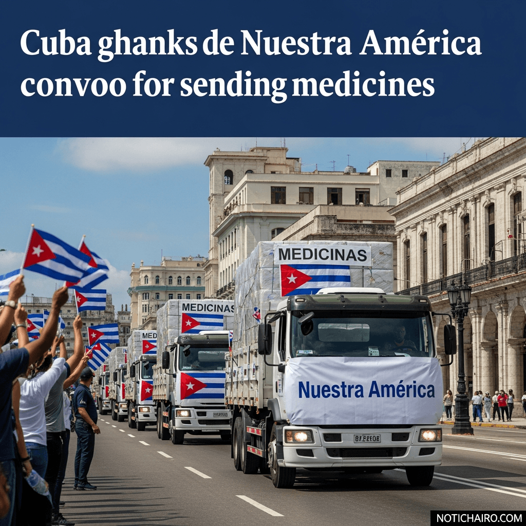 Agradece Cuba envío de medicinas del convoy Nuestra América