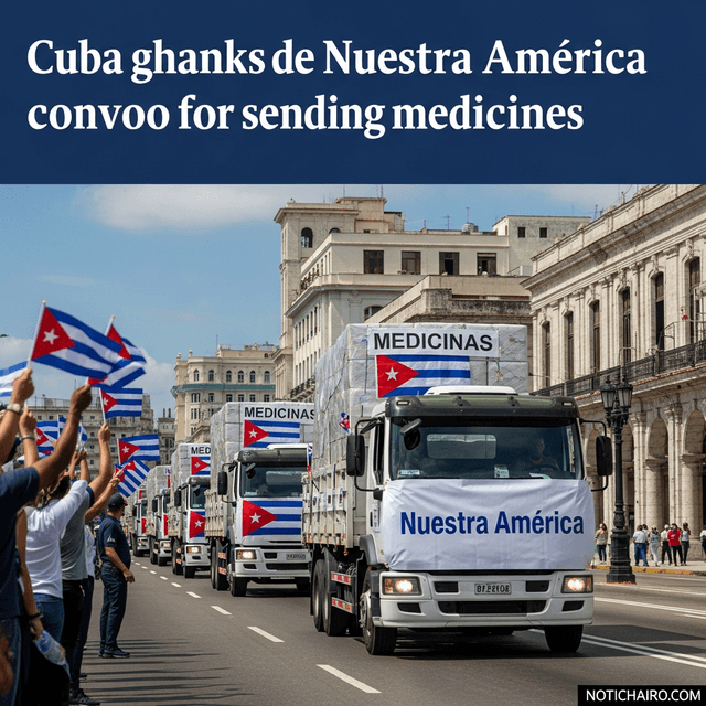 Agradece Cuba envío de medicinas del convoy Nuestra América