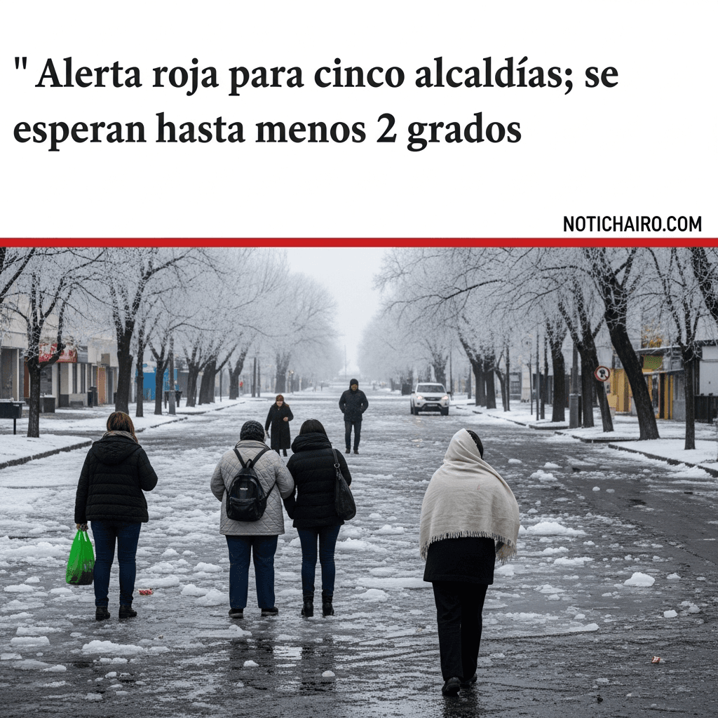Alerta roja para cinco alcaldías; se esperan hasta menos 2 grados