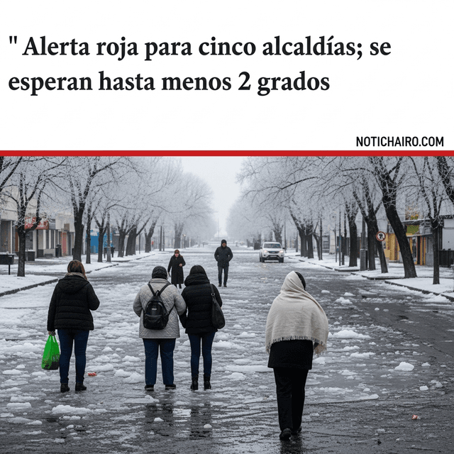 Alerta roja para cinco alcaldías; se esperan hasta menos 2 grados