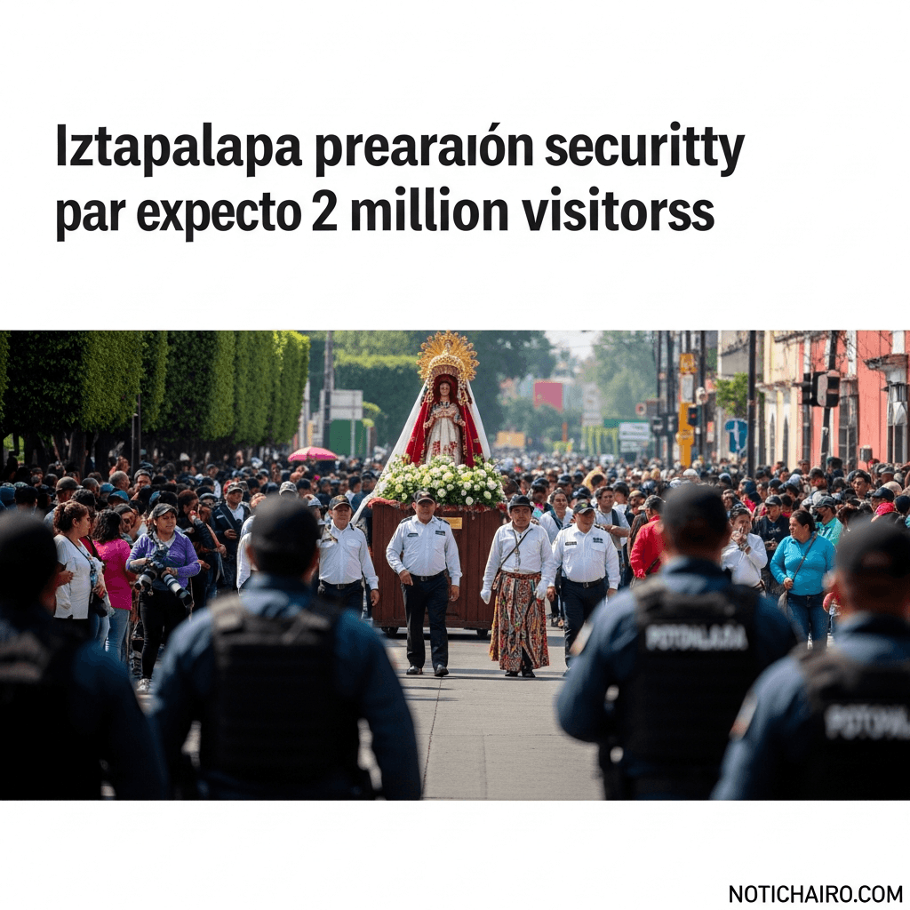 Alista Iztapalapa operativo de seguridad para Semana Santa; espera 2 millones de visitantes