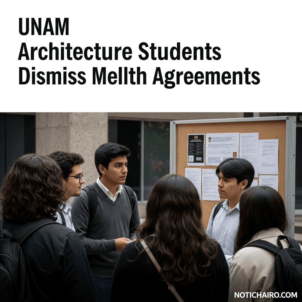 Alumnos de Arquitectura de la UNAM desestiman acuerdos sobre salud mental