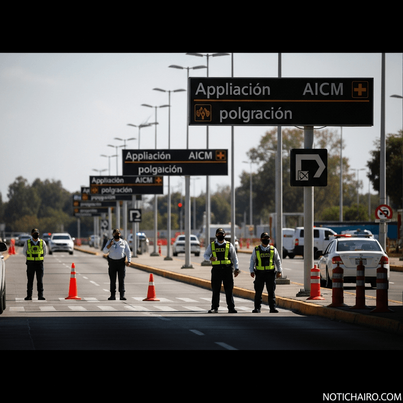 Autos de aplicación no están autorizados para operar en el polígono del AICM: autoridades