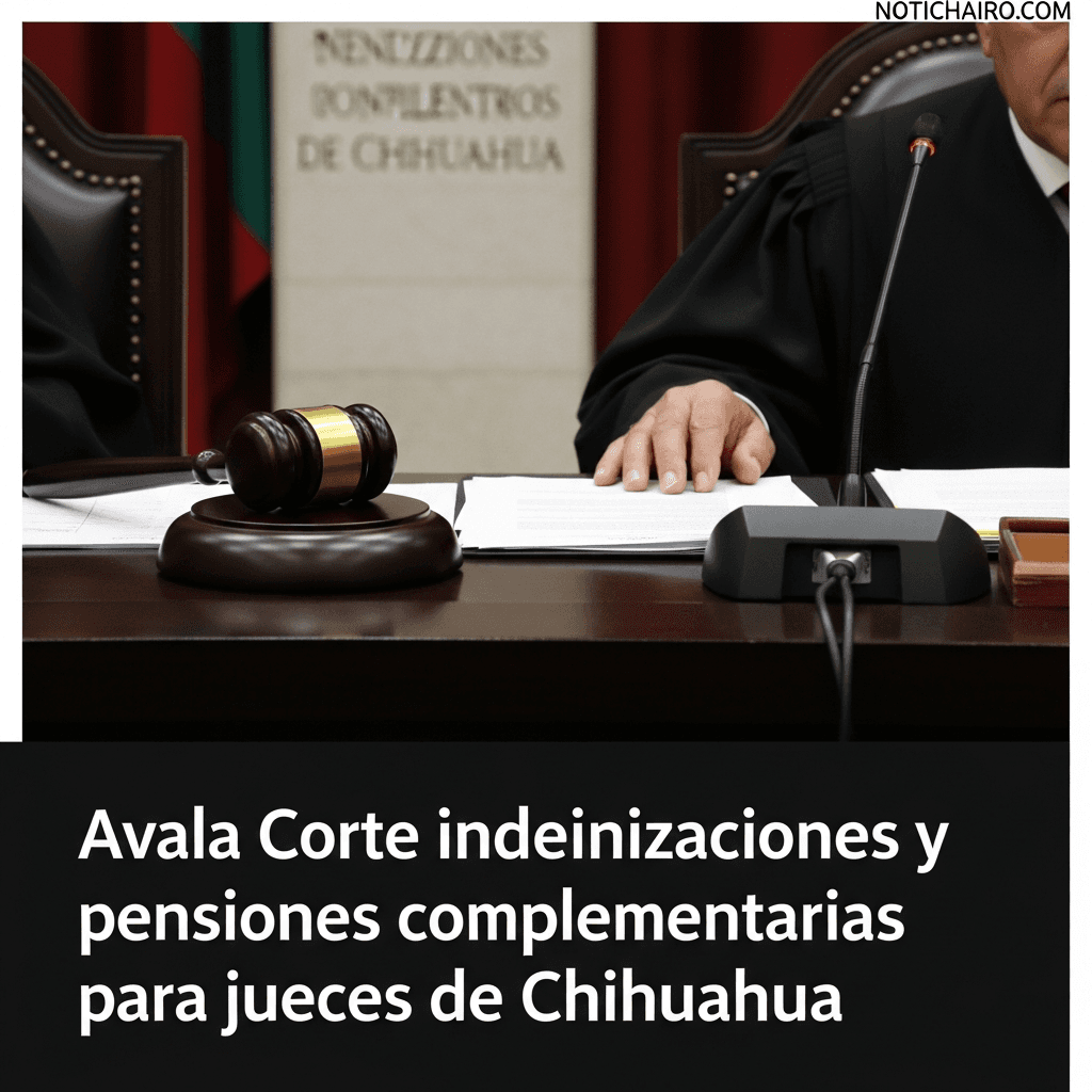Avala Corte indemnizaciones y pensiones complementarias para jueces de Chihuahua