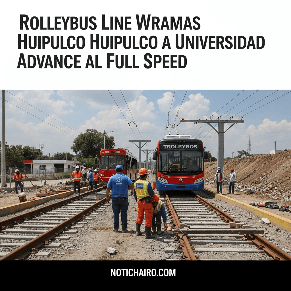 Avanzan a marchas forzadas trabajos de línea de Trolebús que irá de Huipulco a Universidad