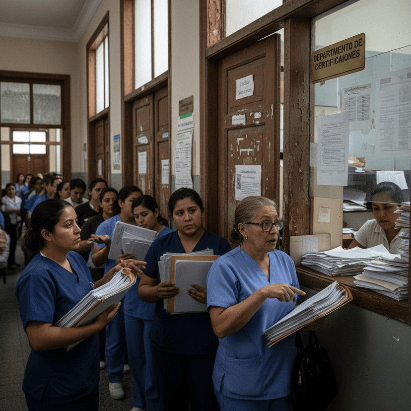 Burocracia y costos traban la certificación de enfermeros en el país, revela estudio
