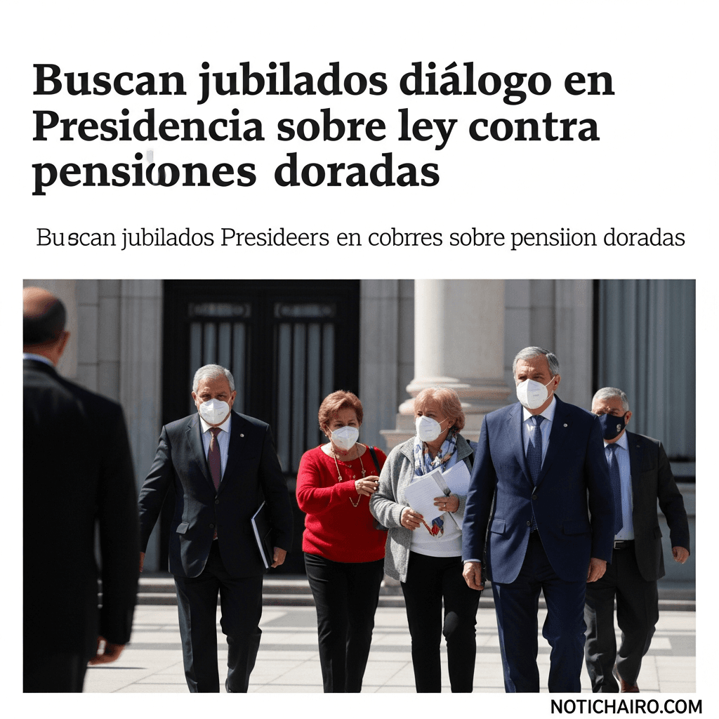 Buscan jubilados diálogo en Presidencia sobre ley contra pensiones doradas