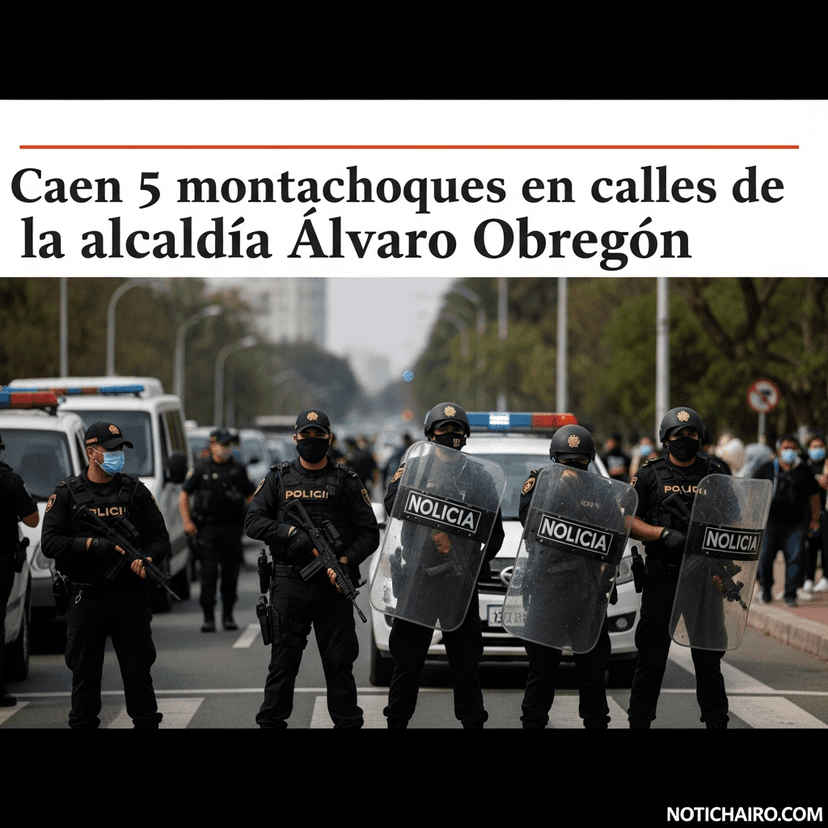 Caen 5 montachoques en calles de la alcaldía Álvaro Obregón