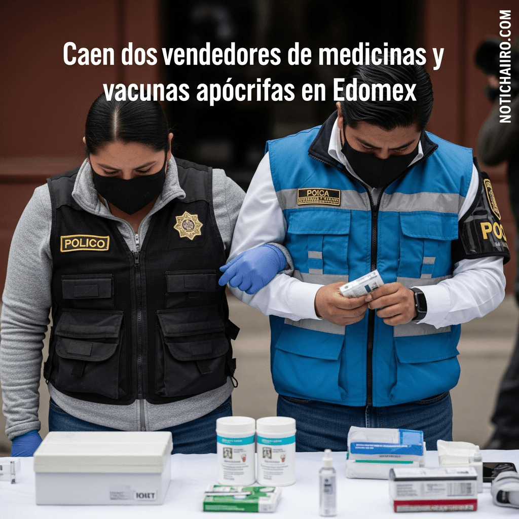 Caen dos vendedores de medicinas y vacunas apócrifas en Edomex