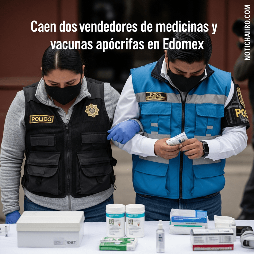 Caen dos vendedores de medicinas y vacunas apócrifas en Edomex