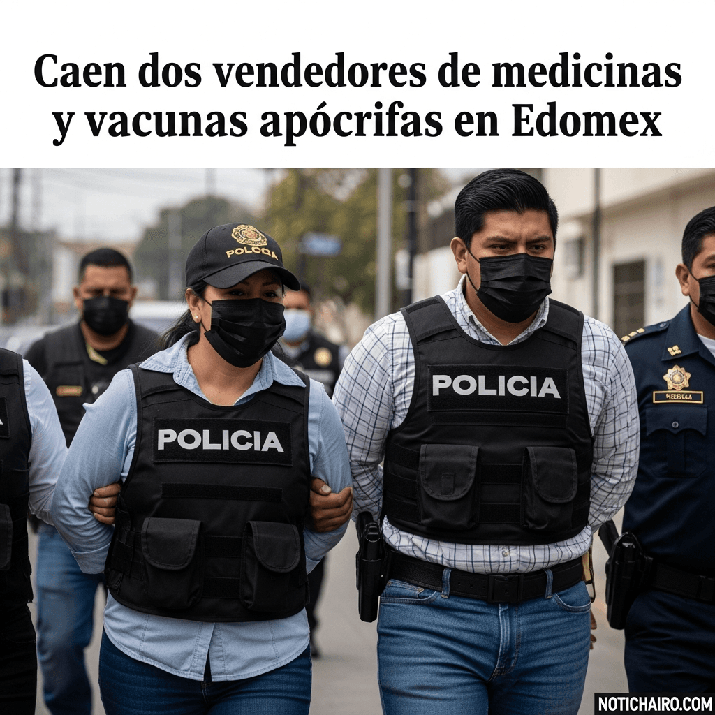 Caen dos vendedores de medicinas y vacunas apócrifas en Edomex