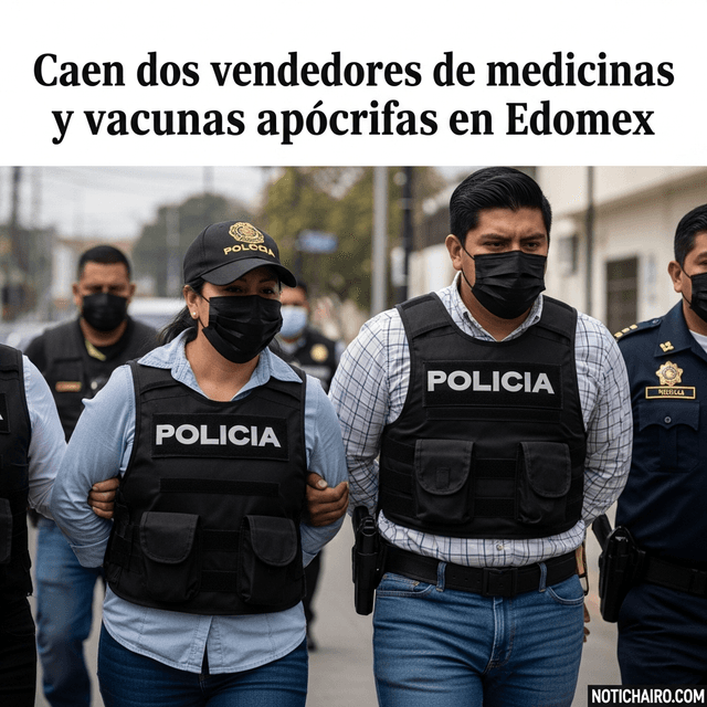 Caen dos vendedores de medicinas y vacunas apócrifas en Edomex