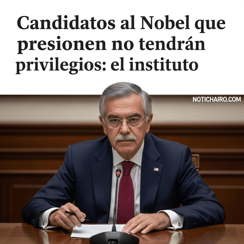 Candidatos al Nobel que presionen no tendrán privilegios: el instituto