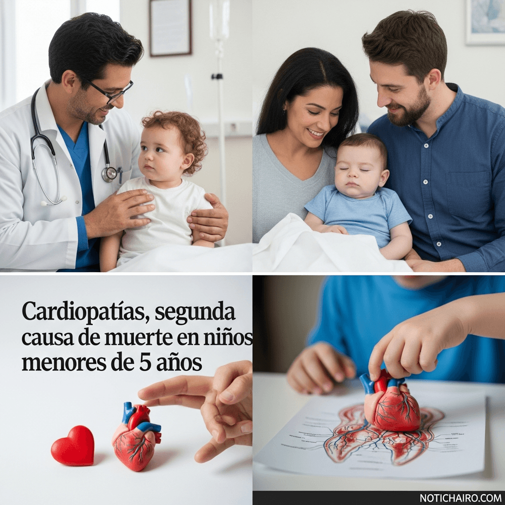 Cardiopatías, segunda causa de muerte en niños menores de 5 años